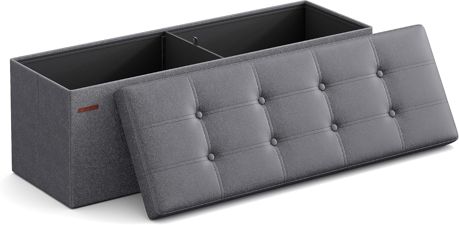 Detalle de SONGMICS Puff Almacenaje 38 x 110 x 38 cm