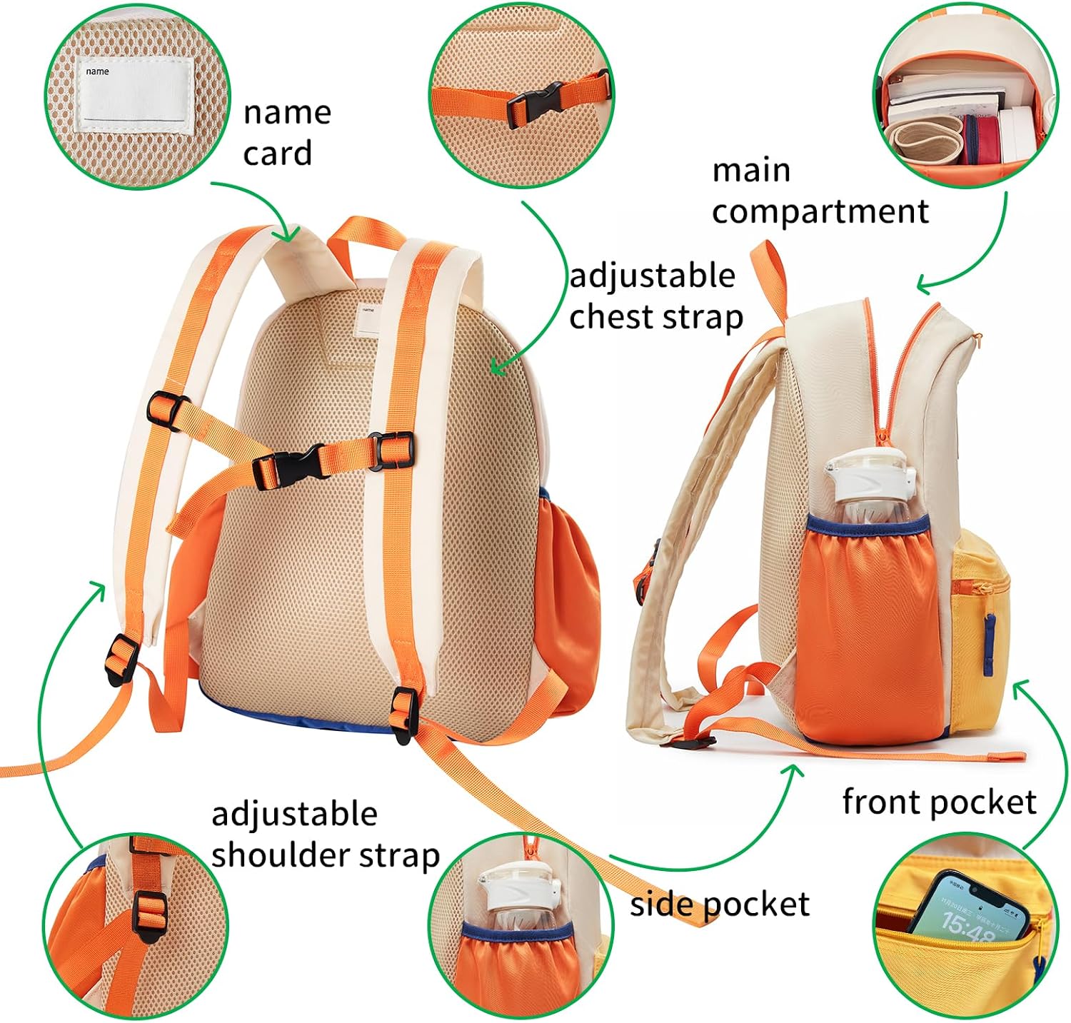 Detalle 2 de shukiku Toddler Backpack 29 cm for ages 2–10
