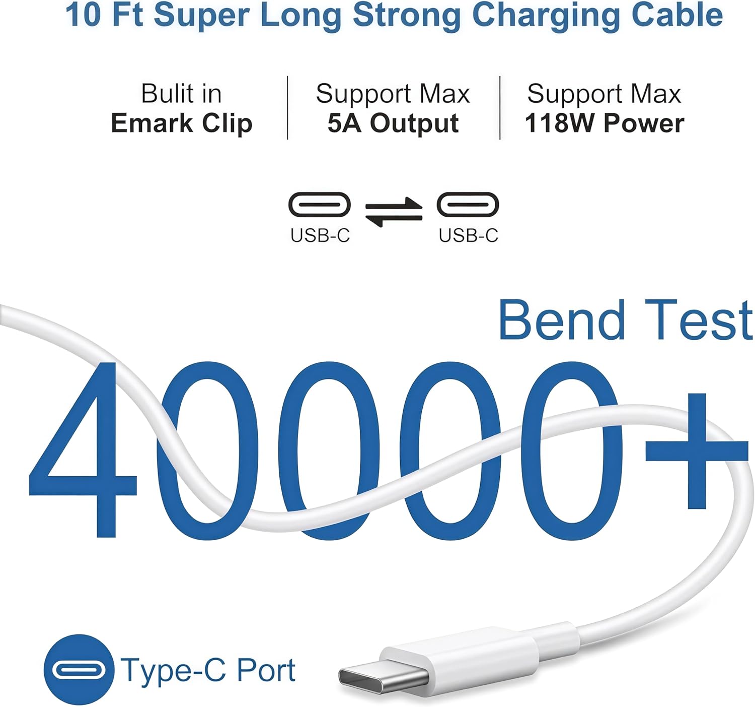 Thumbnail 5 de bokilino 96W USB C Charger 6.6ft cable