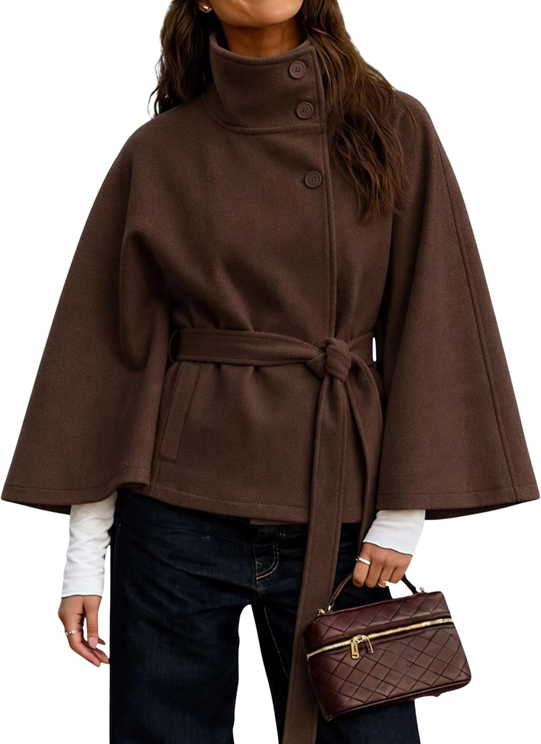 Thumbnail 6 de Hooever Women's Cape-Style Coat, Wool Blend
