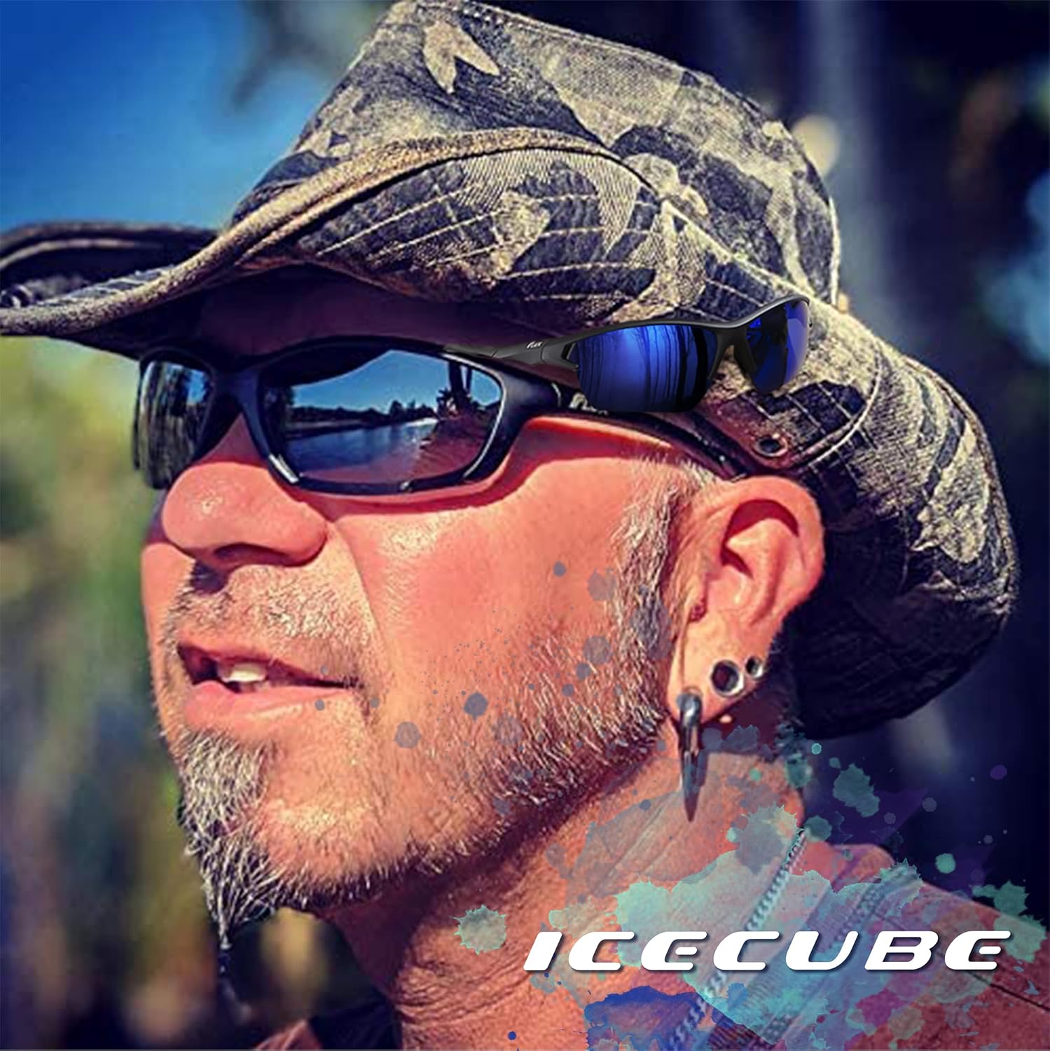 Thumbnail 3 de ICECUBE Sportech polarised sports sunglasses (UV400) – lightweight frame, grip-style fit
