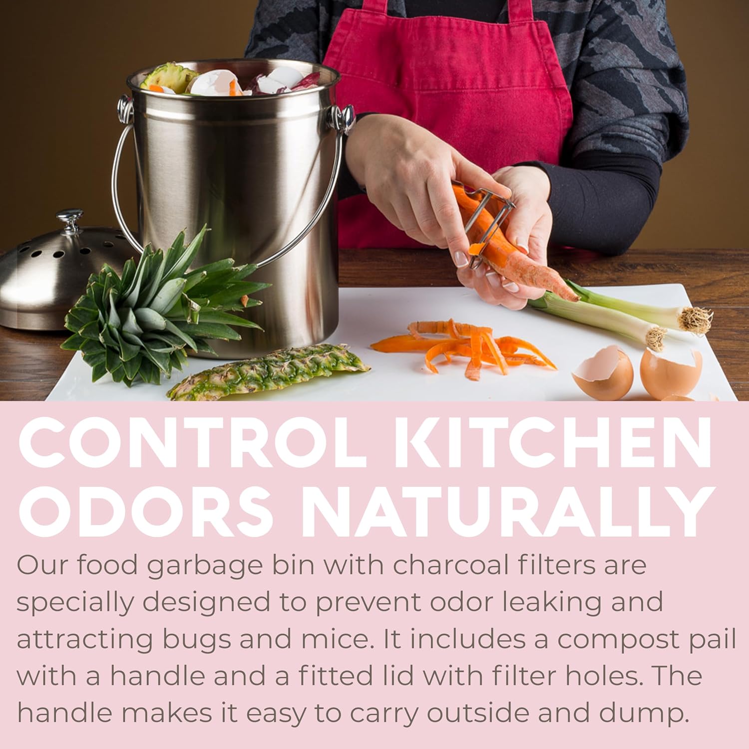 Detalle de EPICA Countertop Compost Bin 1.3 Gallon