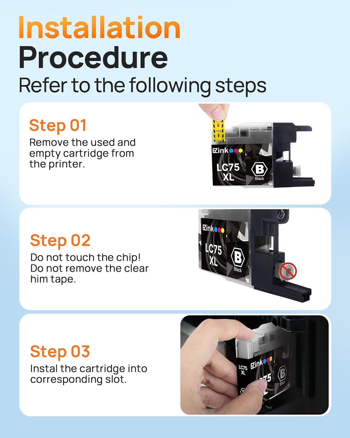 Detalle 2 de E-Z Ink Compatible Ink Cartridges, 14-Pack