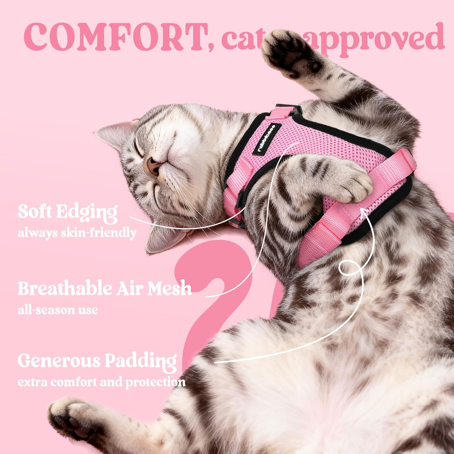 Detalle 2 de rabbitgoo Cat Harness and Lead Set for XS