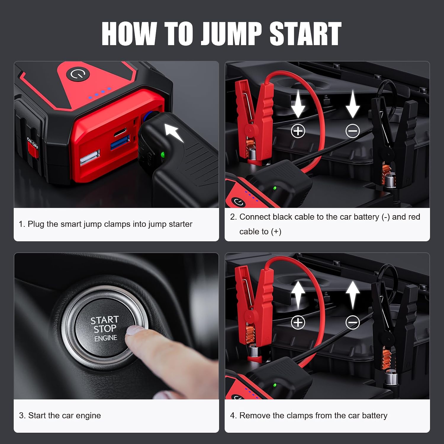 Thumbnail 5 de Povasee 3000A jump starter for 12V vehicles