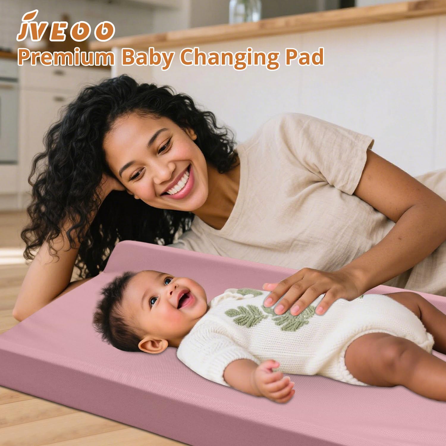 Thumbnail 6 de JVEOO Vegan Leather Baby Changing Pad, Waterproof, Wipeable, 31.5" x 16