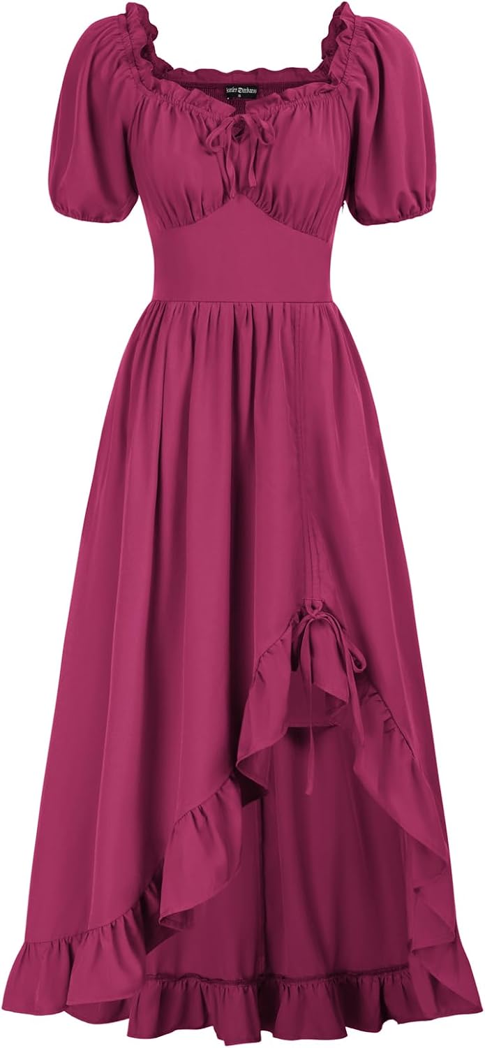 Detalle de Scarlet Darkness Renaissance Dress