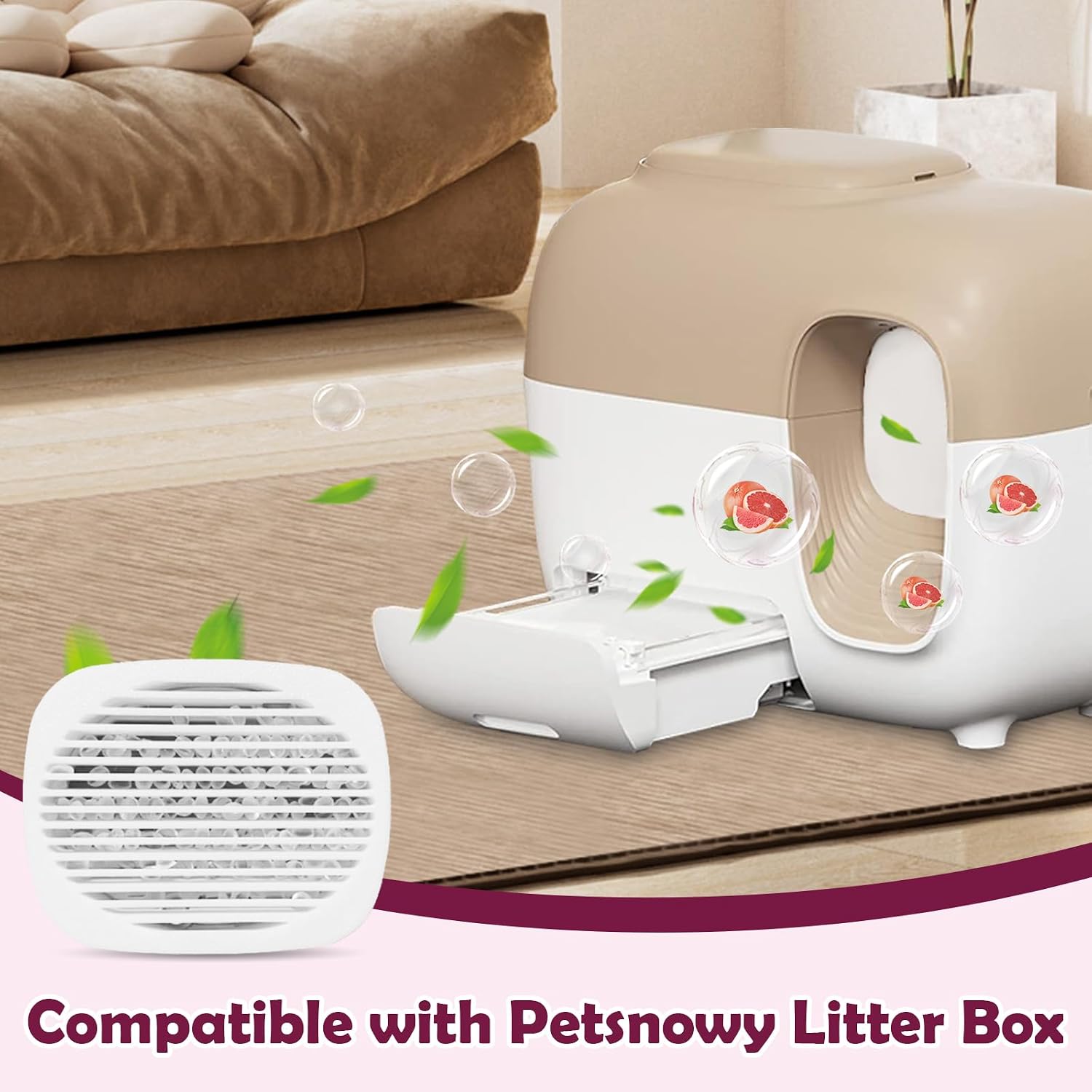 Detalle 2 de Cyocyba Robertet フレグランスボックス PetSnowy Snow+専用 グリーングレープフルーツの香り交換用シート