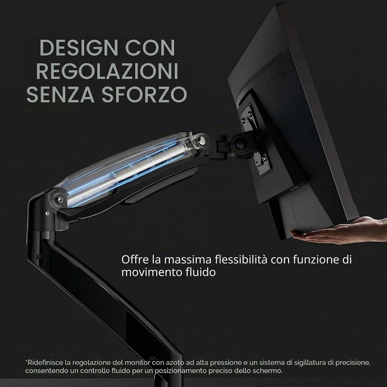 Thumbnail 4 de HUANUO Supporto Doppio Monitor 13-40” con Bracci in Alluminio, USB e Morsa doppia HNDS7