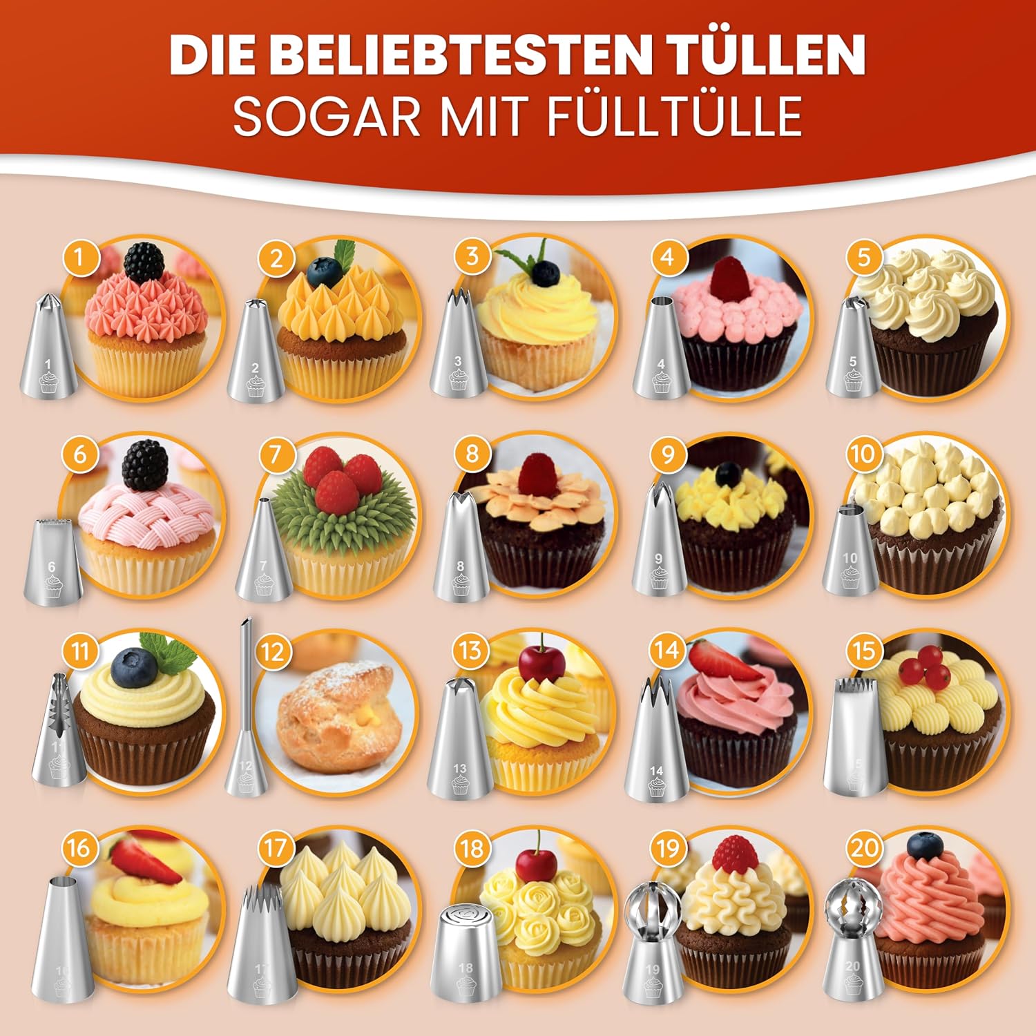 Thumbnail 5 de BakeBuddy Tortenset 61‑teilig
