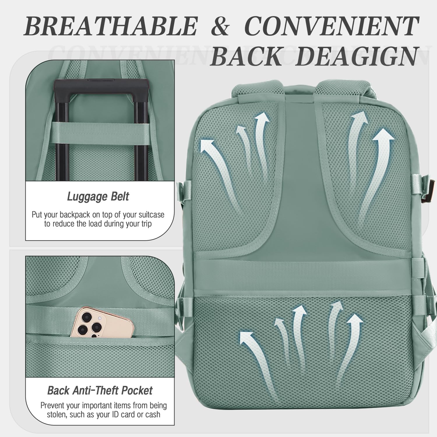 Thumbnail 4 de xlodea for Easyjet Cabin Bag 45x36x20 Underseat Travel Backpack