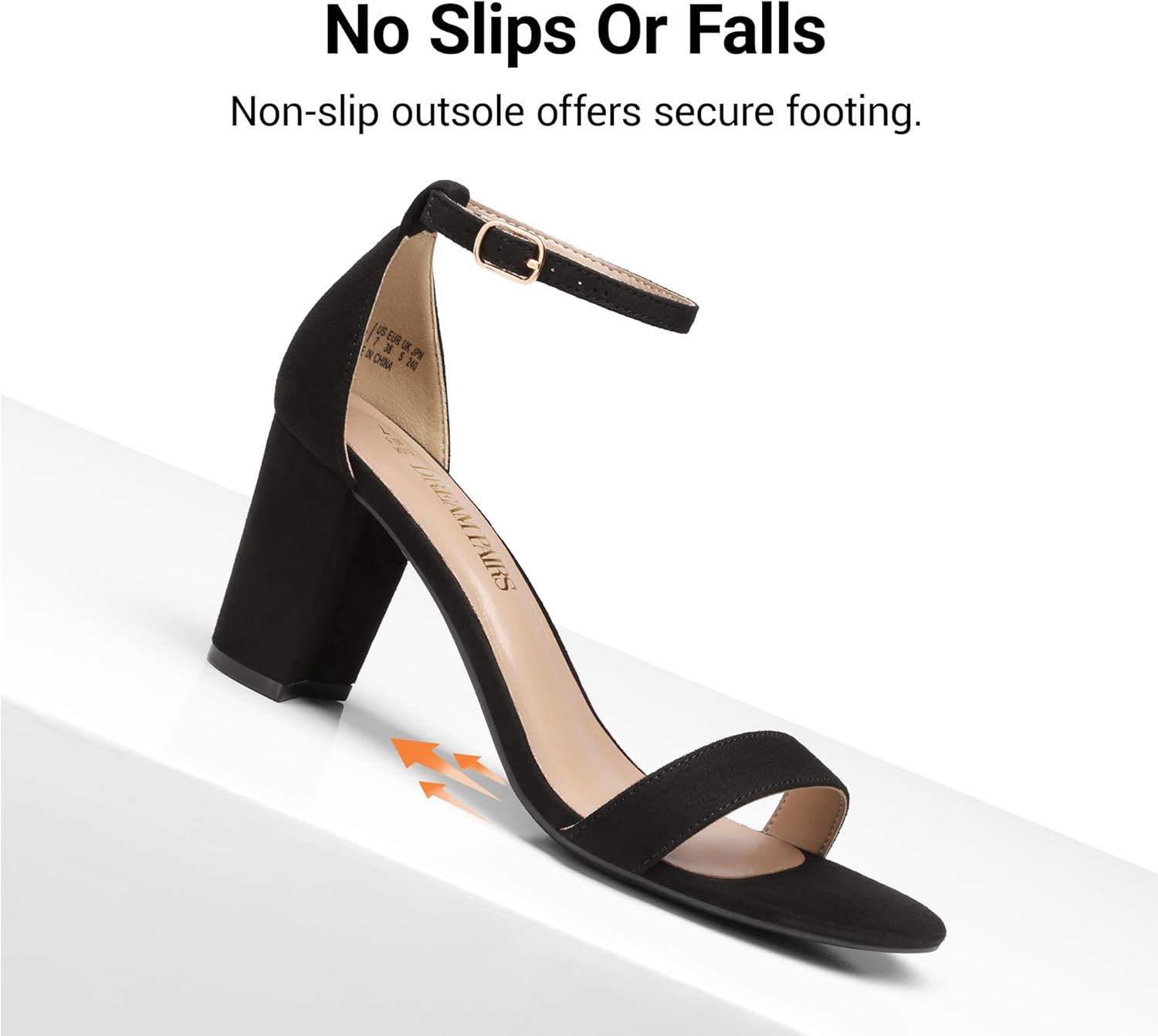 Thumbnail 6 de DREAM PAIRS Women’s Chunk Low Heel Pump Sandals with Adjustable Buckle