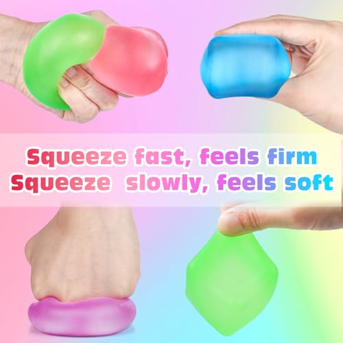 Detalle de VISCOO 4 Pack Stress Cube: Slow Rising Ice Cube Fidget Toys
