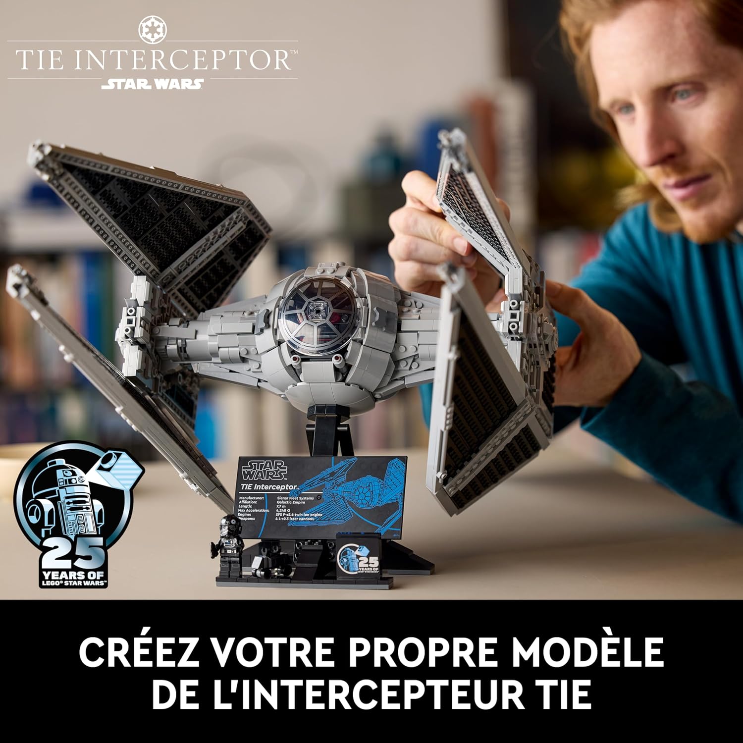 Thumbnail 1 de LEGO Star Wars Intercepteur TIE UCS 75382 — Set de construction pour adultes, exposition et collection