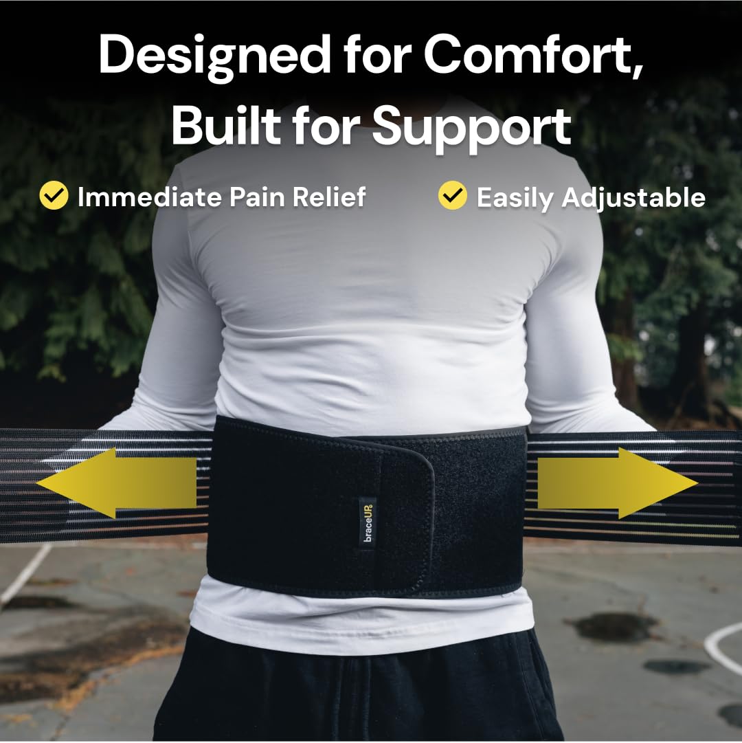 Thumbnail 2 de BraceUP Back Support Belt S/M for Lower Back Pain 🩺