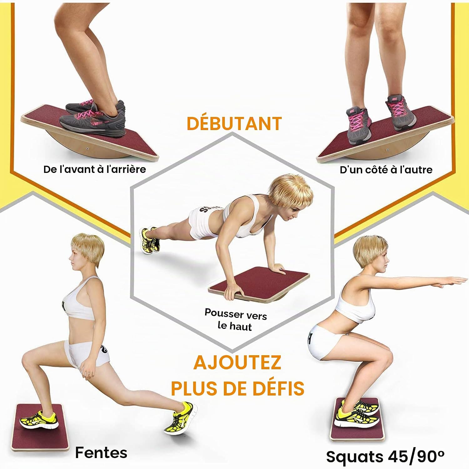 Thumbnail 4 de Yes4All Planche d'équilibre oscillante 40–41 cm