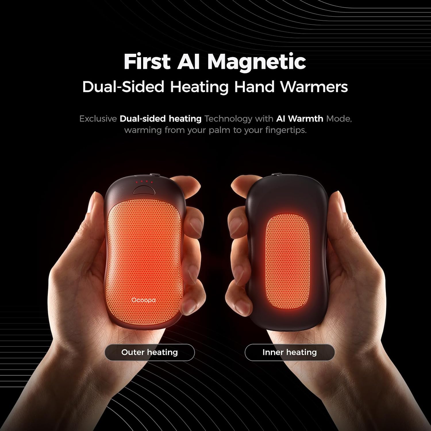 Detalle 2 de OCOOPA UT3 PRO 10000mAh hand warmer
