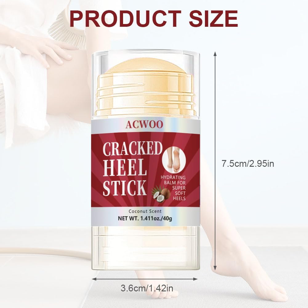 Detalle 2 de ACWOO Foot Cream – urea foot moisturiser for cracked heels and dry, rough skin