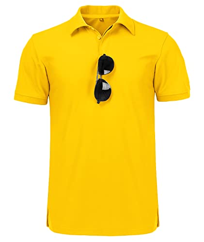 Thumbnail 3 de JACKETOWN Polo Homme Manche Courte Séchage Rapide et Respirant Jaune XL