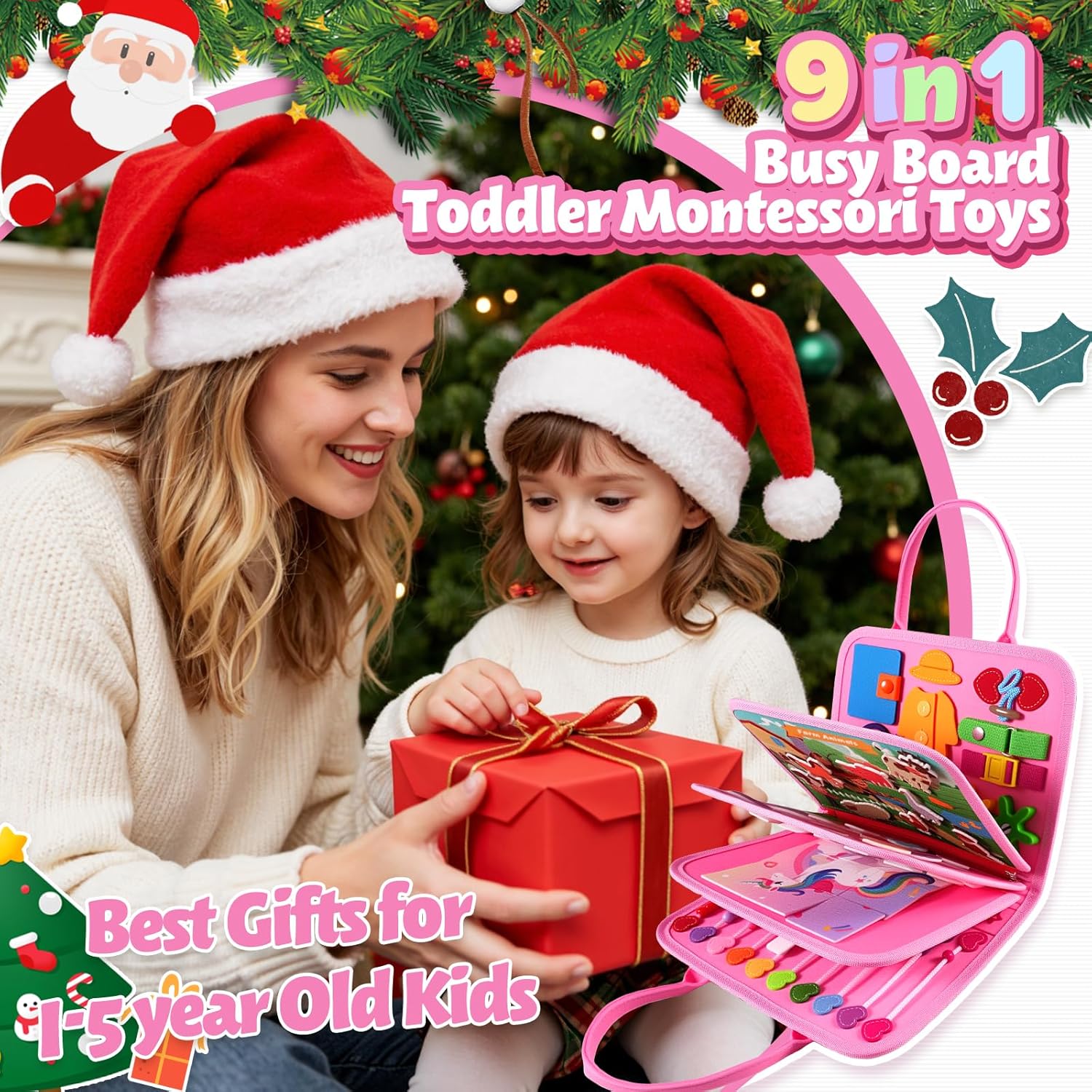 Detalle 2 de ZOOI Busy Board Montessori Toy for 1 Year Old