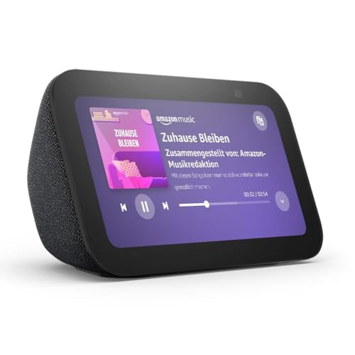 Detalle de Echo Show 5 (Neueste Generation) – Kompakter smarter Touchscreen mit Alexa+-Bright Display, Anthrazit