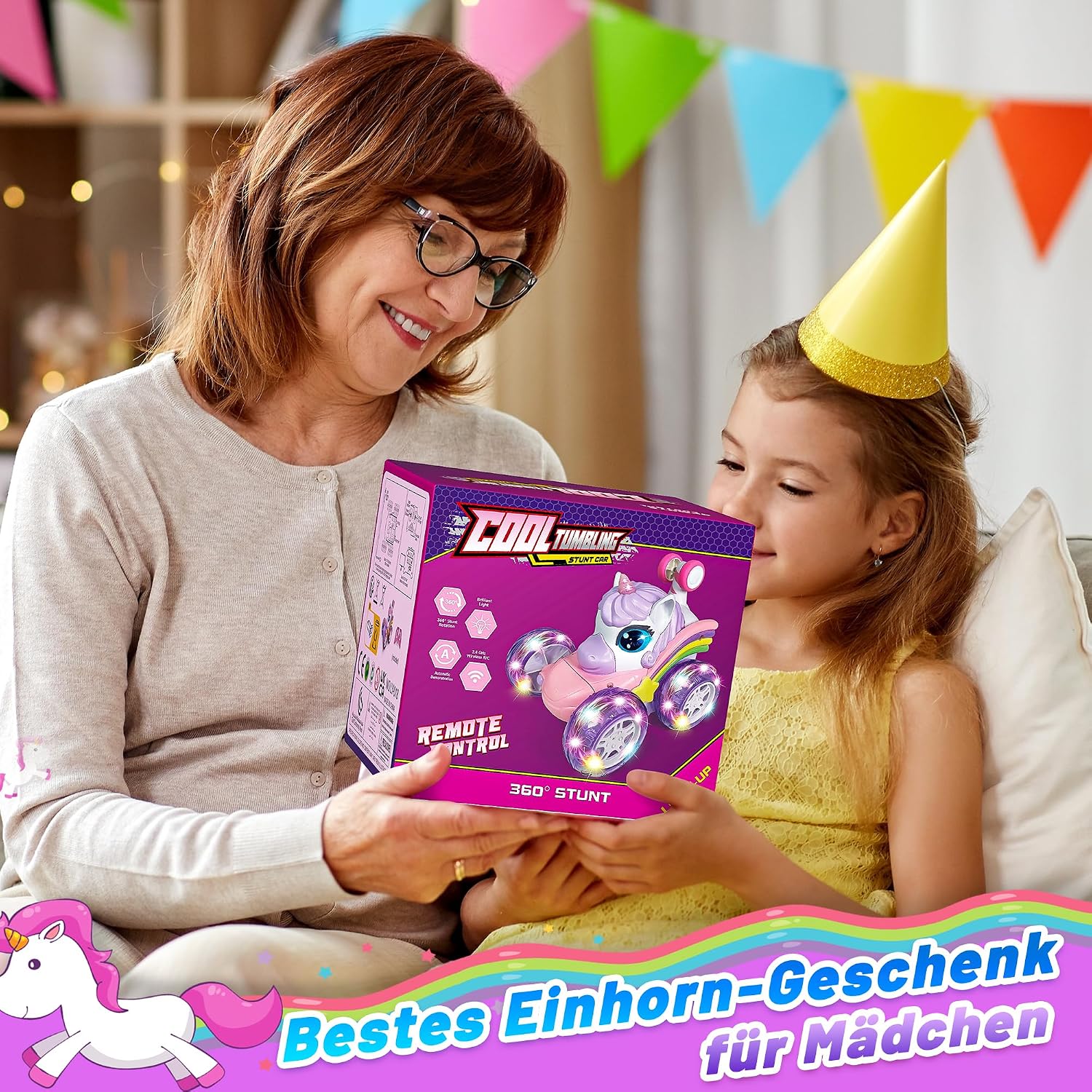 Thumbnail 5 de Jofuni Einhorn Ferngesteuertes Auto 60 Min