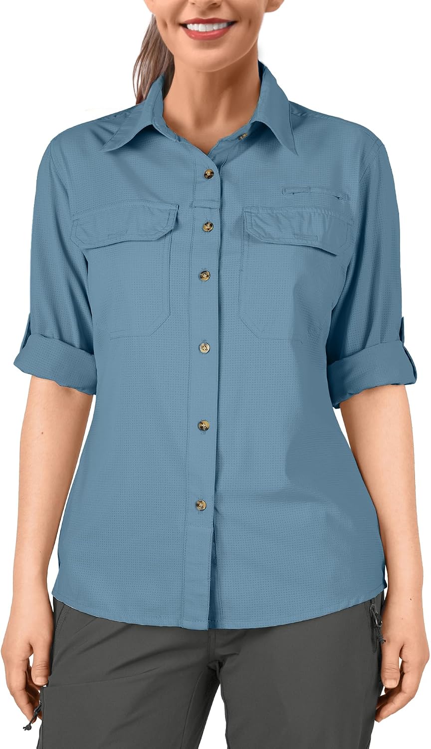 Thumbnail 6 de 33,000ft Women's Long Sleeve Hiking Shirt with UPF50+ Sun Protection