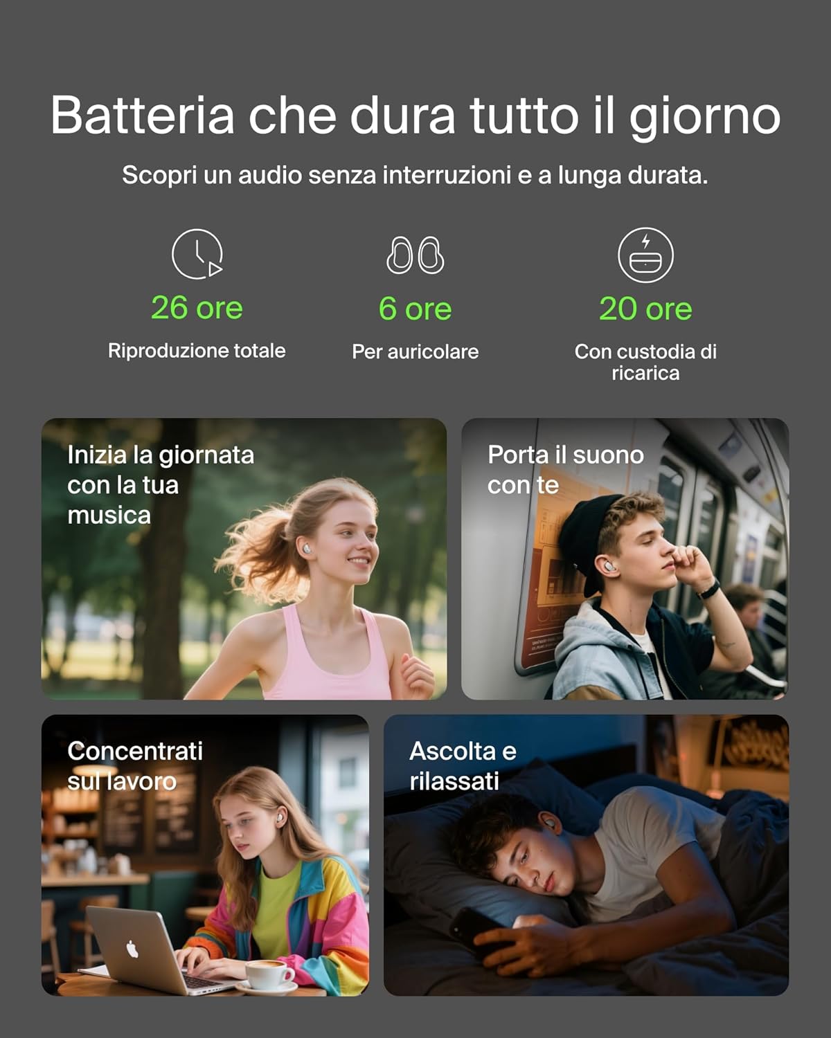 Thumbnail 3 de Belkin SoundForm Anywhere auricolari Bluetooth IPX4