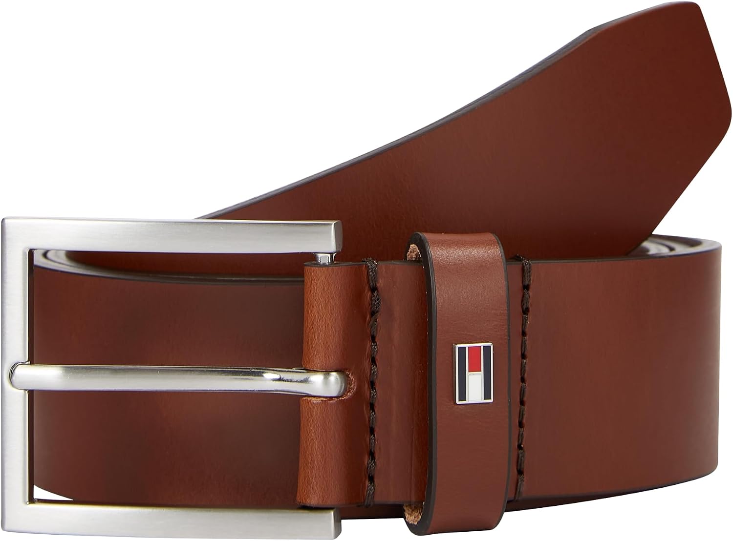Detalle de Tommy Hilfiger Uomo Cintura Hampton 4.0 in Pelle – eleganza daily