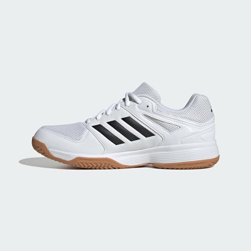 Detalle 2 de adidas Herren Speedcourt Indoor Shoes – Cloud White/Core Black/Gum, 42 EU