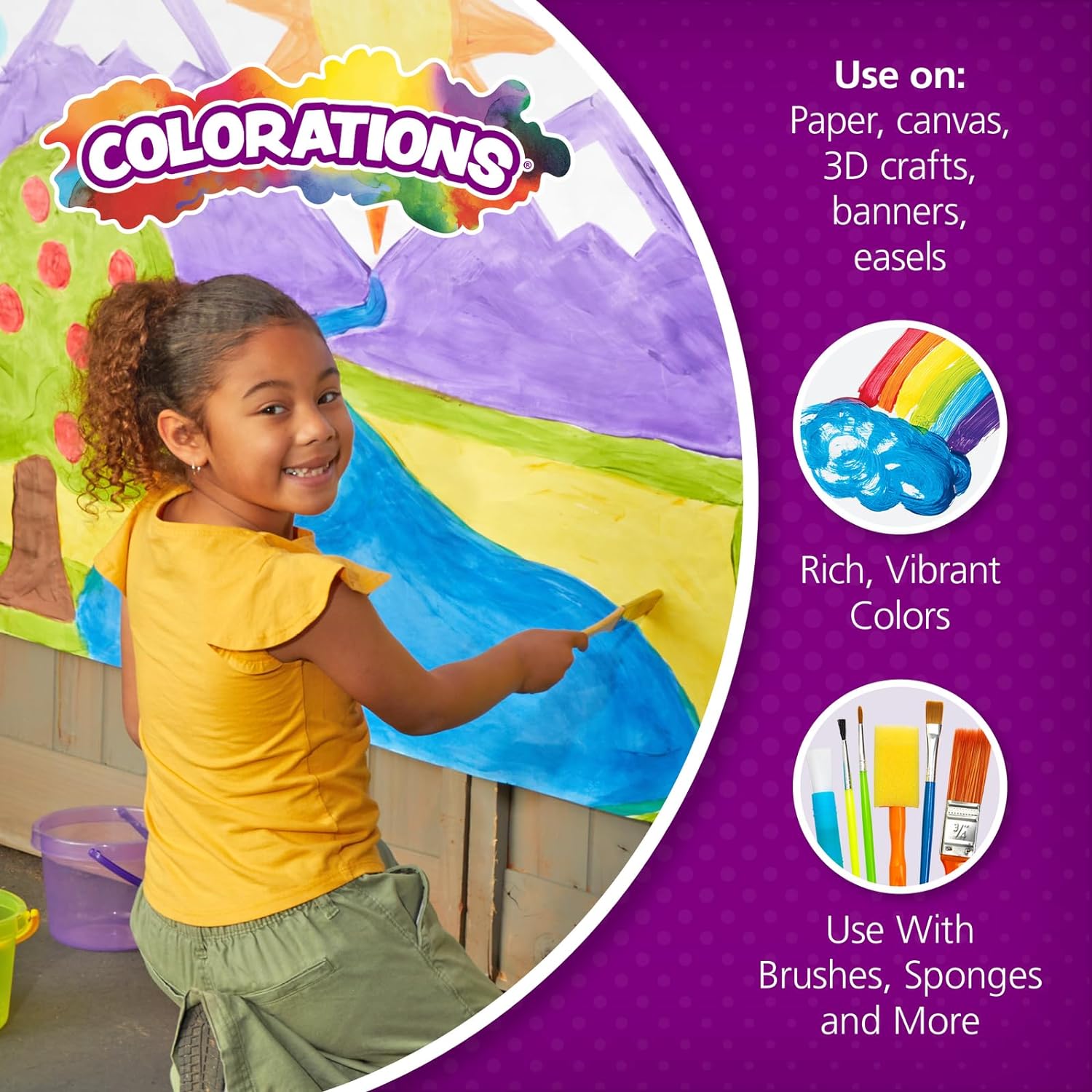 Thumbnail 3 de Colorations SWT16 Washable Tempera Paints 16 fl oz