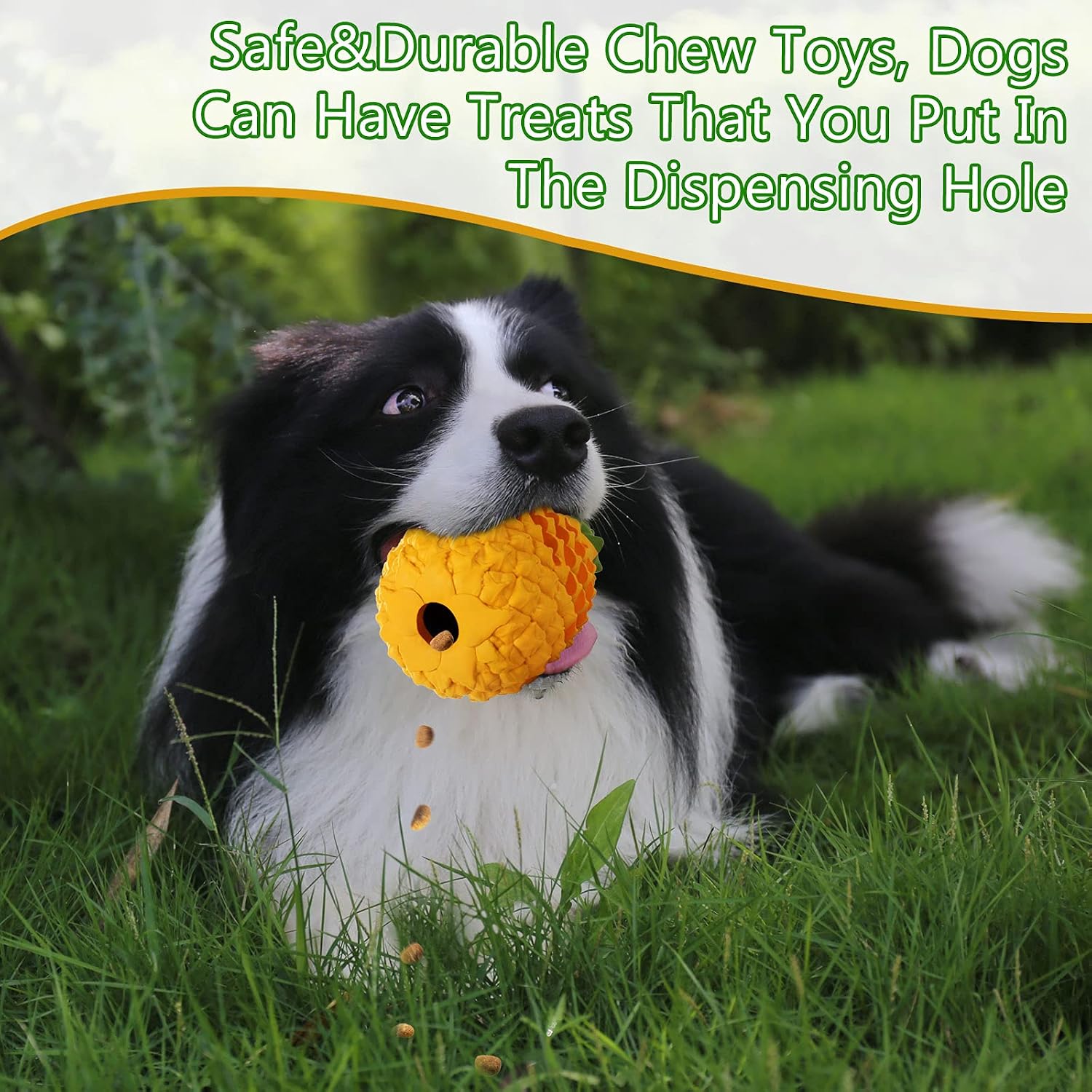 Thumbnail 4 de M.C.works Ultra-Durable Pineapple Dog Toy for Aggressive Chewers (6.7in)