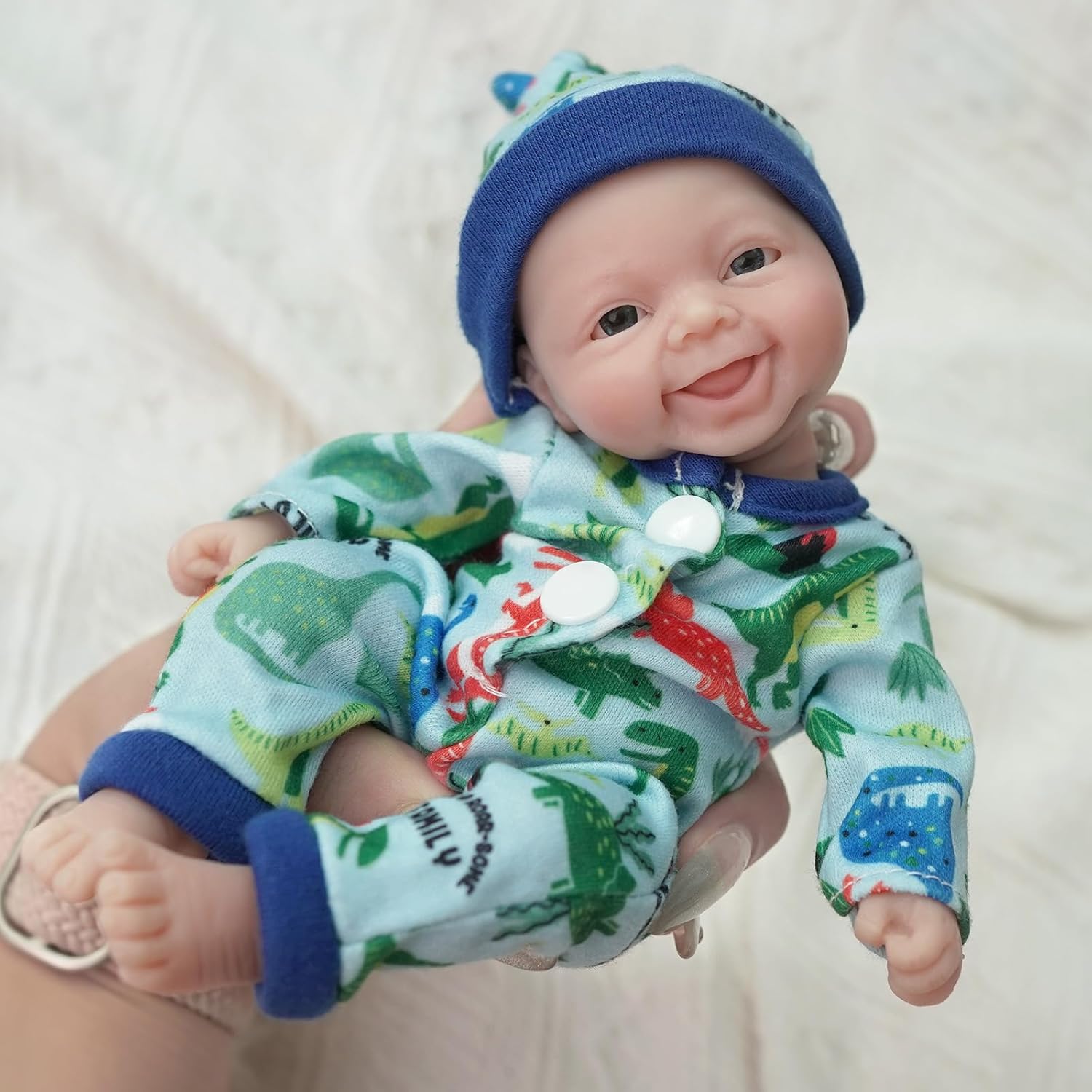 Thumbnail 6 de Newtotlove 7" Reborn Baby Dolls Boy: Full Silicone Mini Realistic Reborn