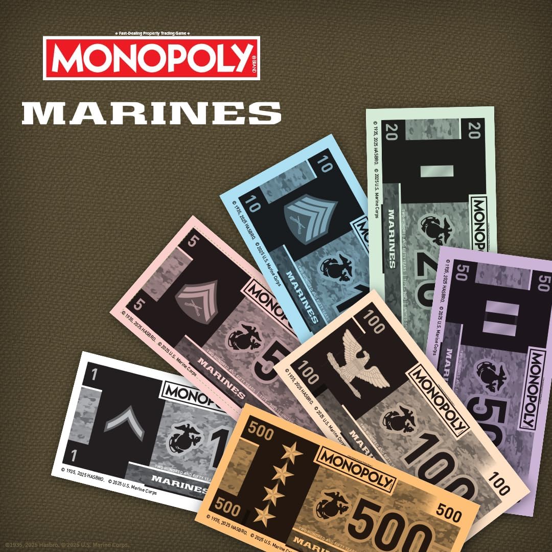 Thumbnail 6 de Monopoly board game Marines 250th Anniversary Edition