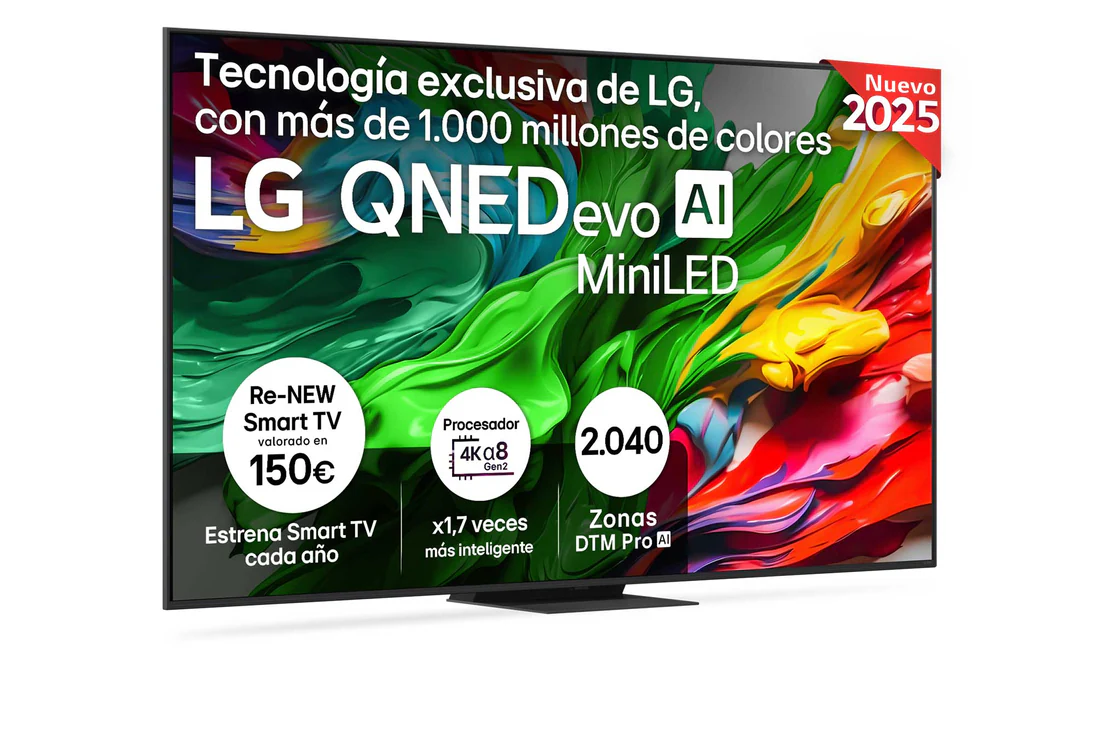 Detalle de LG QNED86 86" QNED evo AI MiniLED 4K 2025