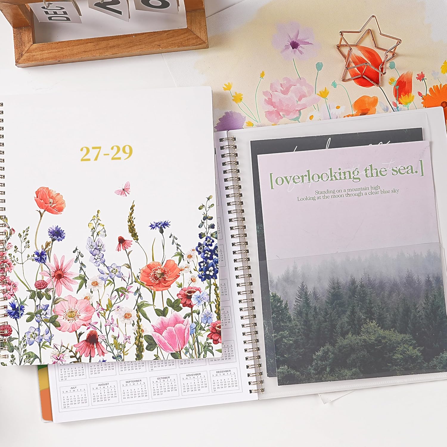 Thumbnail 6 de Planrage PRA5DAH3NY47Z25 3-Year Monthly Planner, Floral, 2027–2029