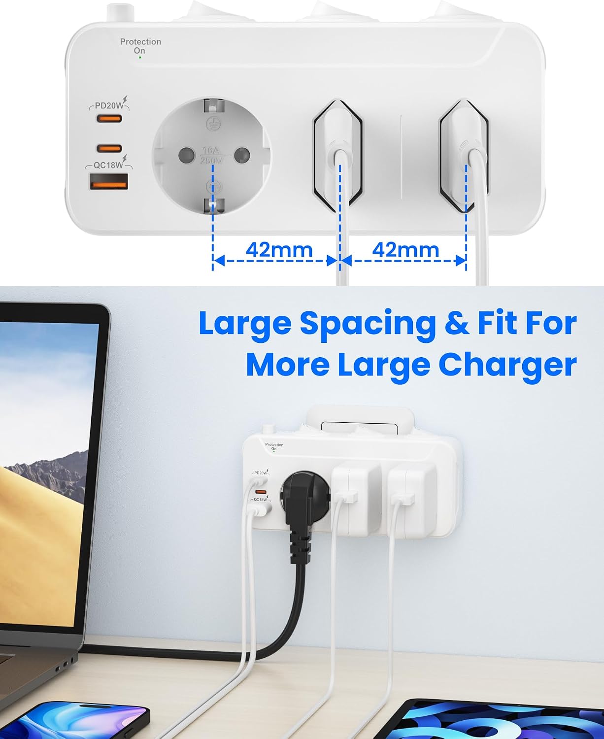 Thumbnail 5 de Doppelstecker mit USB PD20W QC18W Steckdose