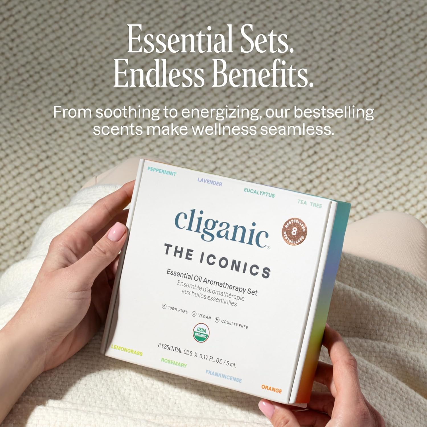 Detalle 2 de Cliganic Essential Oils Gift Set 8-pack