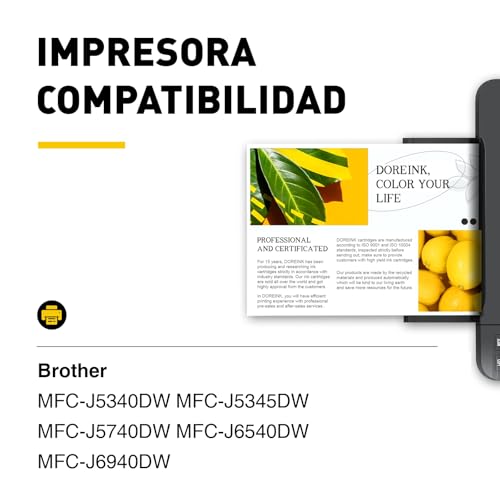 Thumbnail 1 de 🖨️ DOREINK LC422XL Compatibles para Brother MFC-J5340DW - Pack de 8