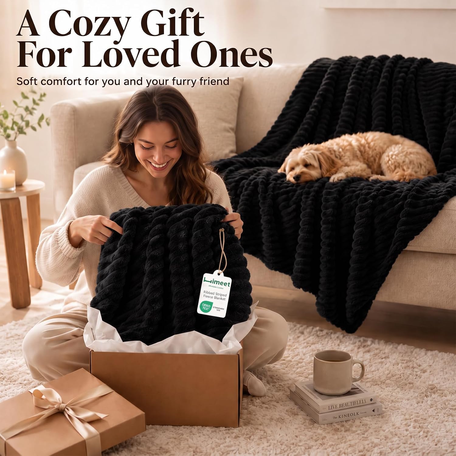 Thumbnail 6 de HIMEET Throw Blanket 50 x 60 Inches