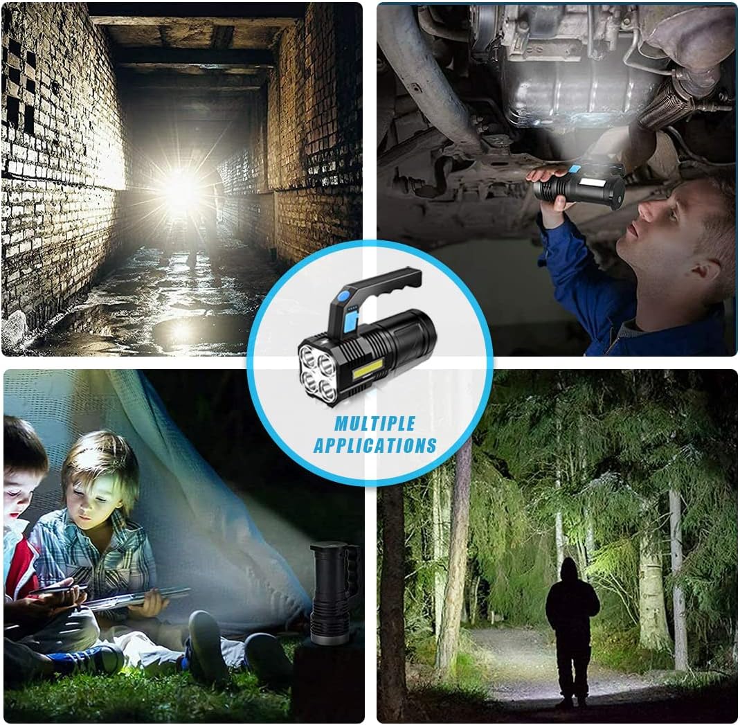 Thumbnail 5 de GUODSKHOO rechargeable LED flashlight torch with COB lantern, waterproof design and 4 modes