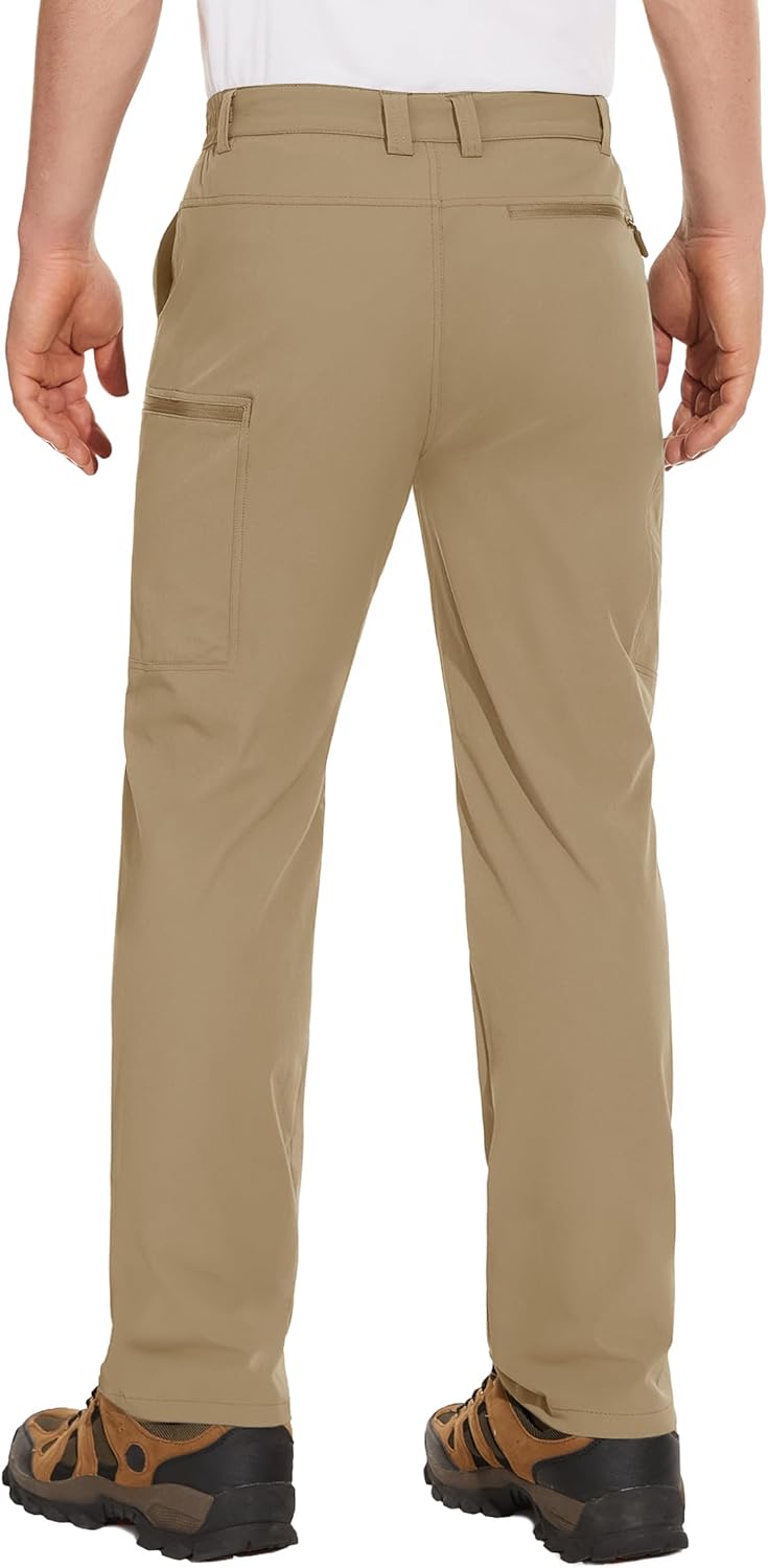 Detalle 2 de MAGCOMSEN Men's Hiking Pants, Water-Resistant Ripstop, Quick-Dry, 6 Pockets
