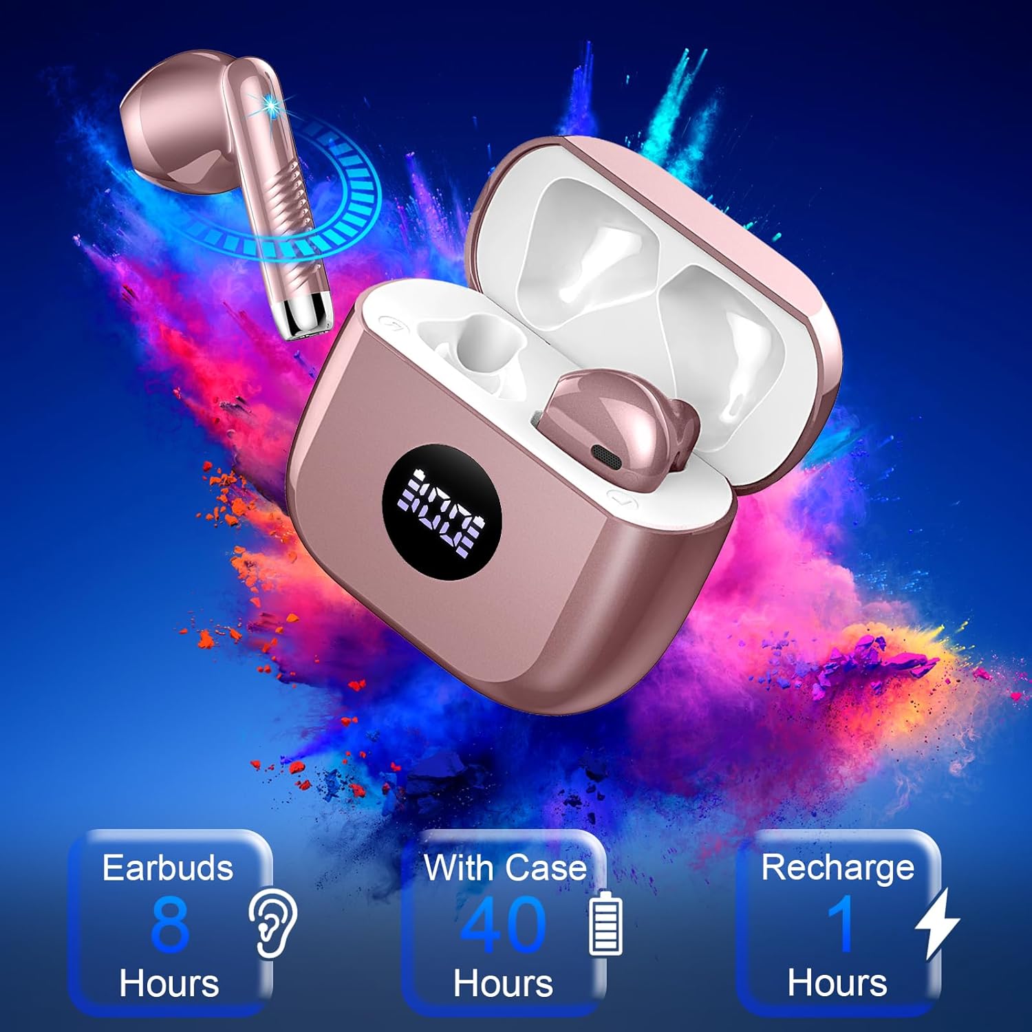 Detalle 1 de Wireless earbuds with Bluetooth 5.4