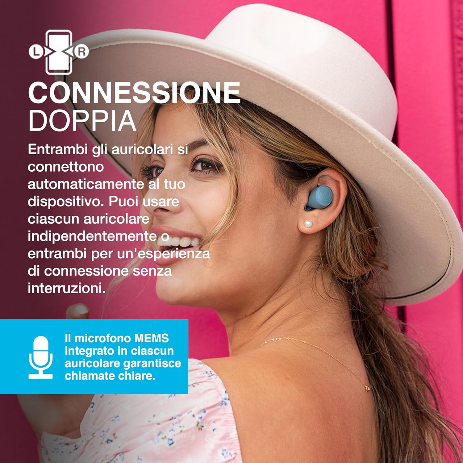 Thumbnail 4 de JLab Go Air Pop+: cuffie Bluetooth in ear compatte con lunga autonomia e suono personalizzabile