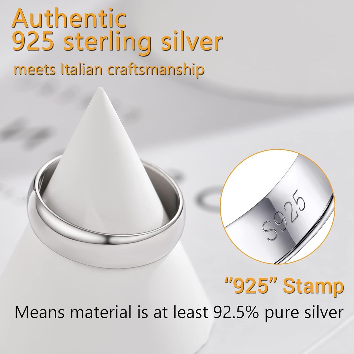 Thumbnail 2 de PROSILVER Bague anneau 5 mm en Argent 925 personnalisable (tailles 47 à 67)