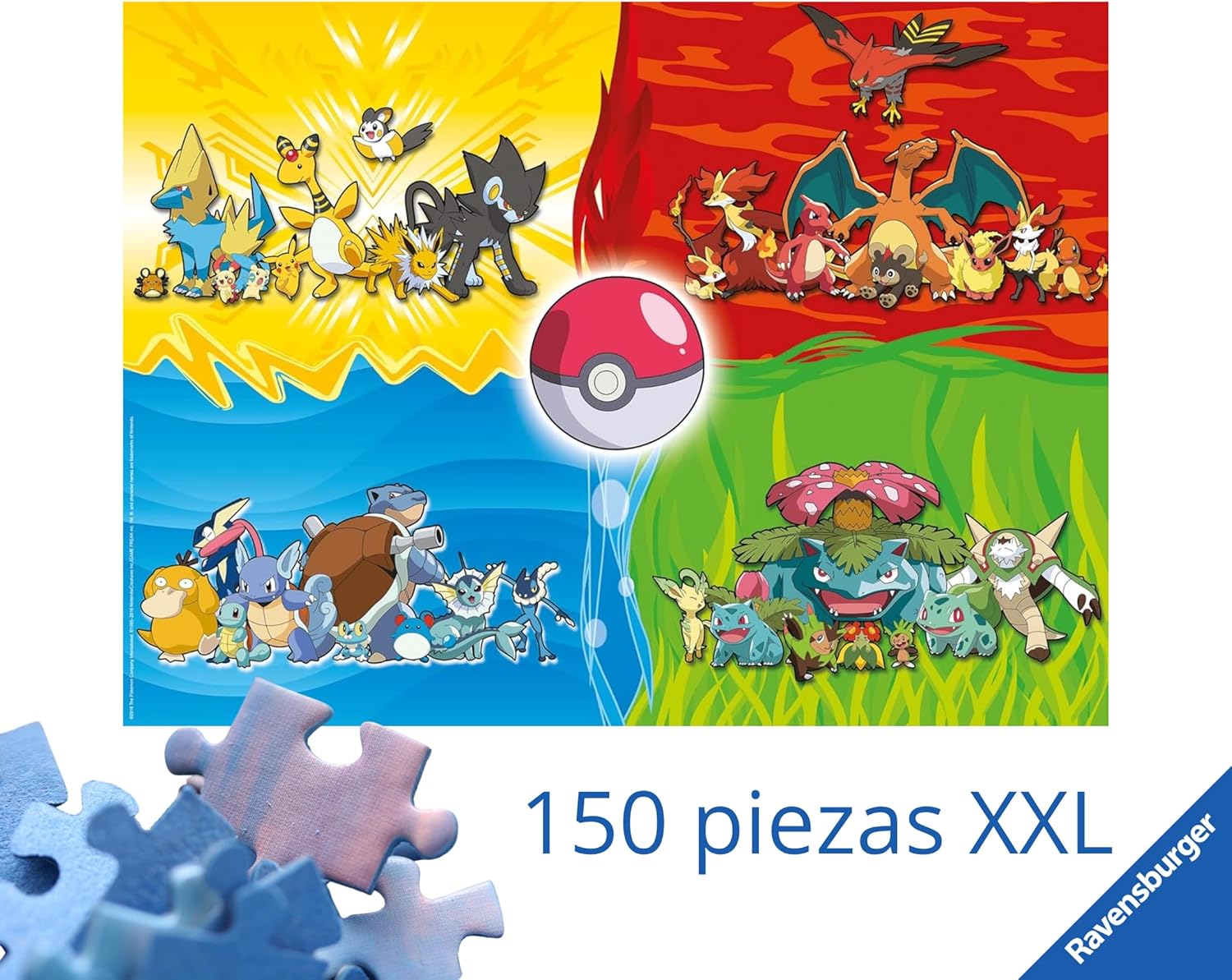 Thumbnail 1 de Ravensburger Puzzle Pokémon 150 piezas, 49×36 cm 🧩