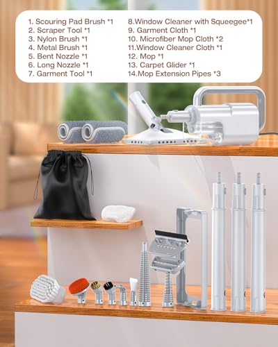 Thumbnail 8 de LABIGO 10-in-1 Steam Mop: Detachable Handheld Steam Cleaner for Multi-Surface Cleaning