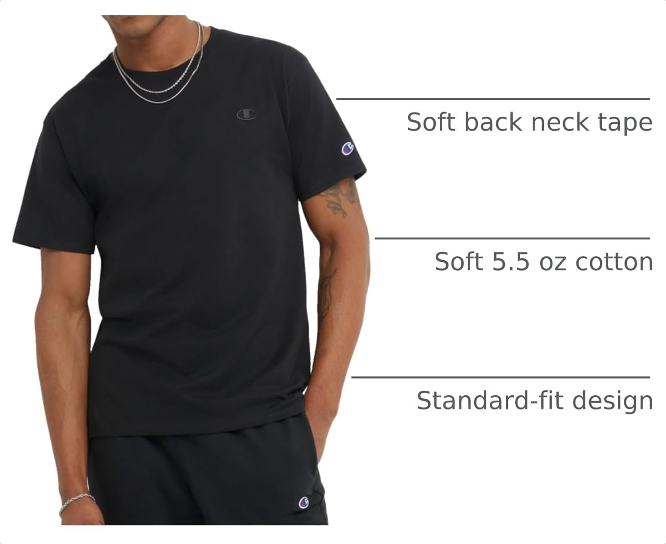 Thumbnail 3 de Champion Classic Everyday T-Shirt 5.5 oz