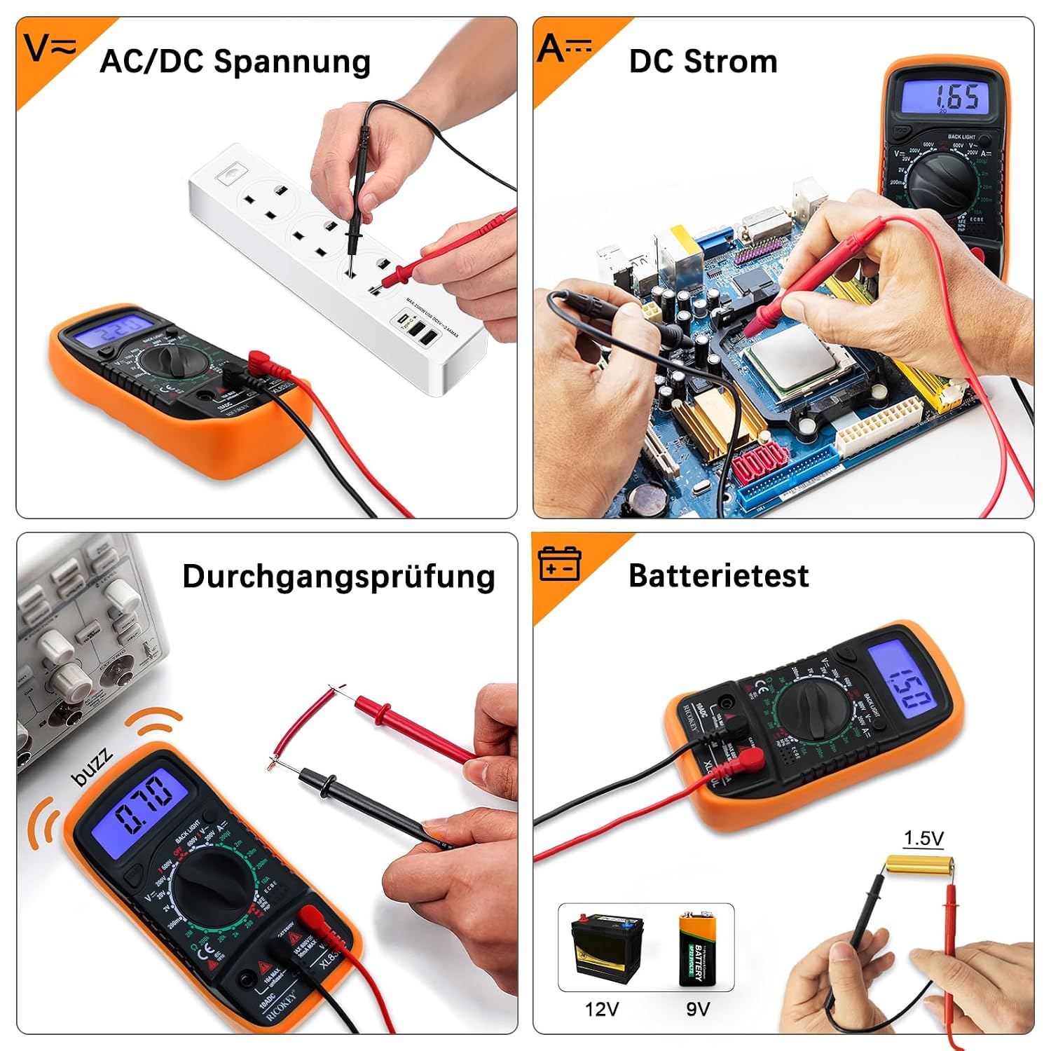Detalle de Digitalmultimeter 2,7" LCD 🛠