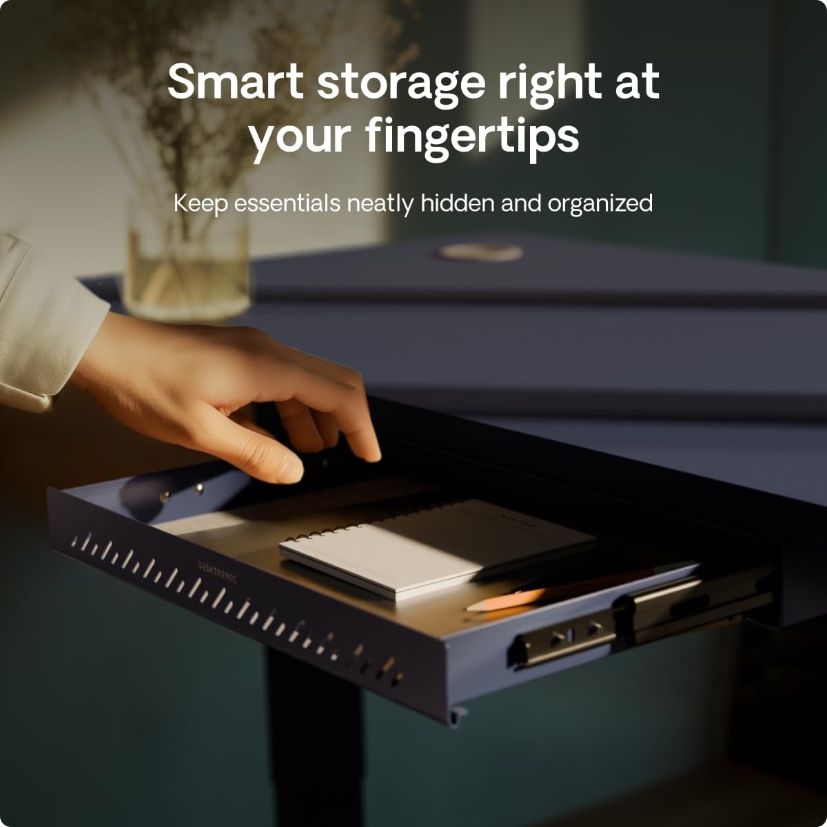 Thumbnail 2 de Desktronic Desk Drawer: Hidden Under-Desk Organisation in Dark Blue